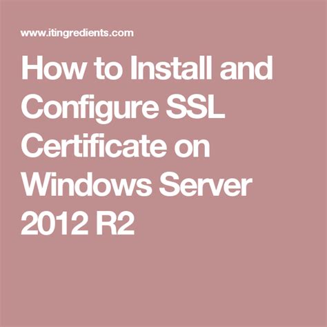 server 2012 r2 asking for smart card certutil repairstore|Install ssl certificate on windows server 2012 R2.